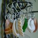 NATURAL ELEMENTS...10 sea glass, beach stone and shell ornaments