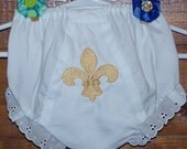 Gold Fleur De Lis Bloomers
