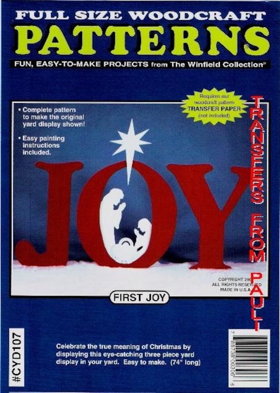 First Joy' Nativity Wood Yard Art Cutout Pattern - The Winfield 