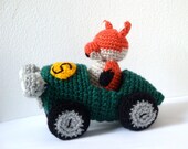 Amigurumi Pattern Fox - Race Car & Fox - Crochet Pattern