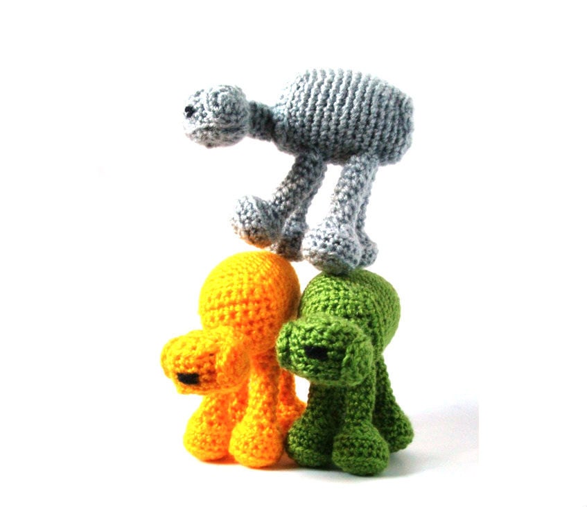 Star Wars Plushie -  AT AT - Crochet Amigurumi - Fathers' Day