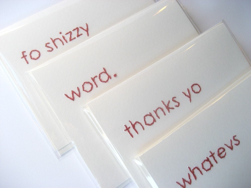 Embroidery STICHIES Card Set 4 Pack