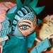 OOAK Lady Liberty- Hand painted Doll - wood peg doll - collector piece