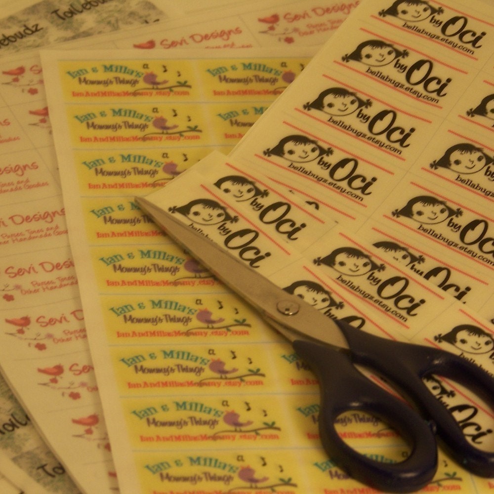 Sew-On Fabric Labels - WOW - Four Uncut Sheets at a Huge Discount - 160 Labels