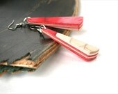 Recycled Skateboard Earrings - WINGS - new