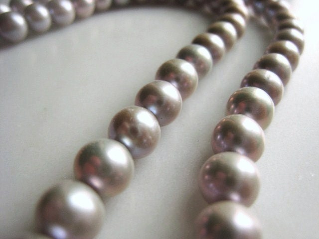 RESERVED 7mm Silver Potato Freshwater Pearl Half Strand Item No. 1132 Regular Price 14.66