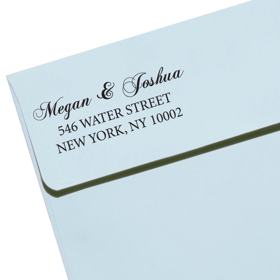 Personalized Eco Friendly Self Inking Rubber Stamp Wedding Gift, Return Address, Etsy Shop Labels "Name28"
