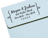 CUSTOM ADDRESS STAMP - Eco Friendly & self inking, gifts for wedding, housewarming, etsy labels, return address stamp "Name36"