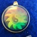 Sun Yin Yang Hologram Pendant from the 80's to 90's Vintage CP 918