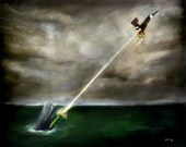 Bazooka Whale 11x14 fine art print