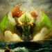 Robo Cthulhu Rises and Totally Wrecks some Stupid Ship fine art print 8x10