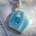 Aqua Sea Pottery Pendant