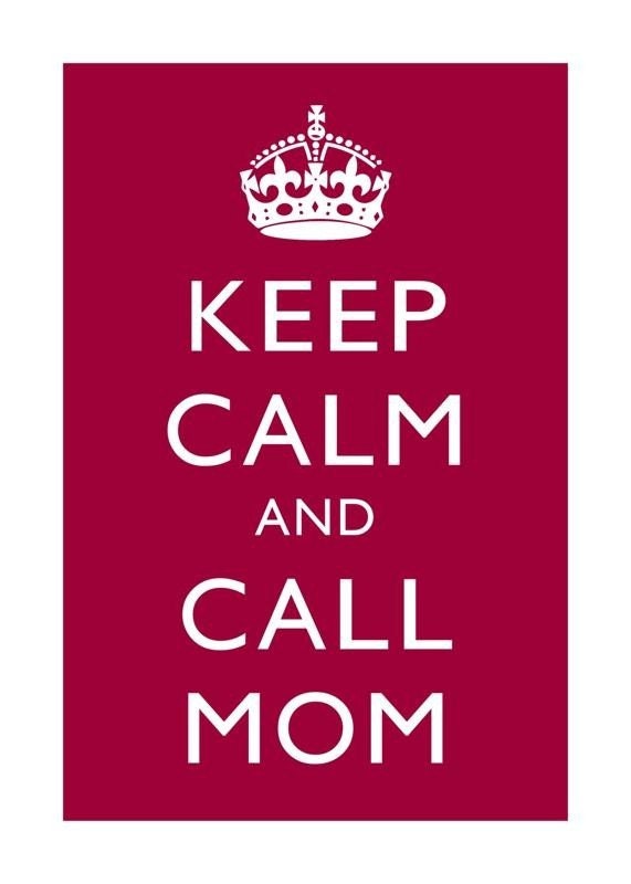 Keep Calm and Call Dad - 5 x 7 print - grass