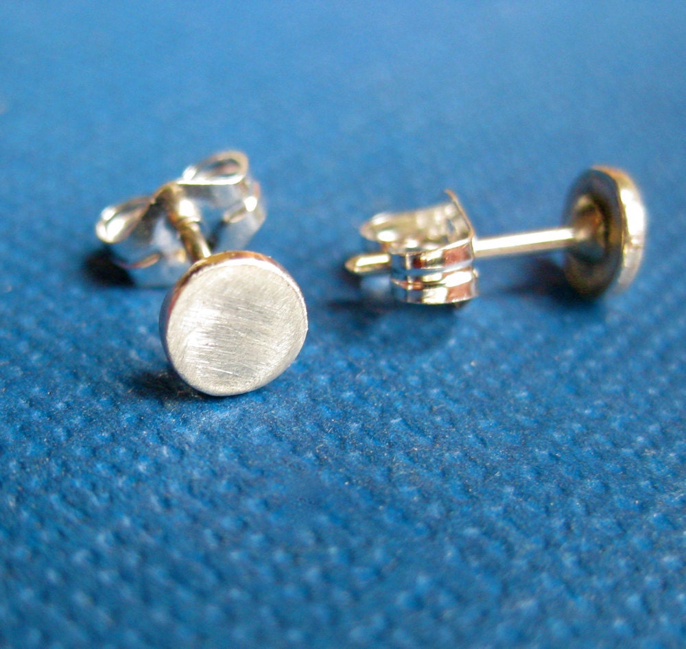 Tiny Flat Studs- Mens Studs or Unisex