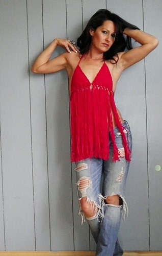 Red Bikini Halter by NonasNote