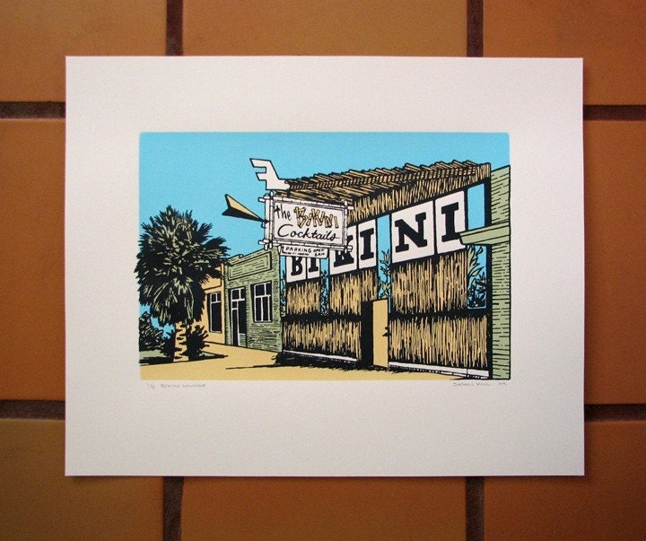 Icons of Phoenix - Bikini Lounge AP Screenprint