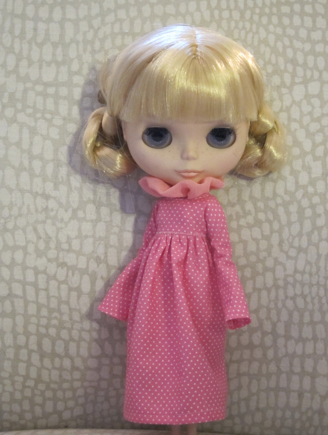 Blythe Pink Dotted Dress