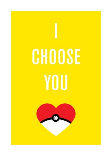 I Choose You - Geeky Greeting Card for Love or Friendship