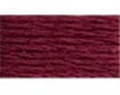 Vintage - 100 YARDS - DMC 814 - Dark Garnet - Perle Cotton Thread Size 8