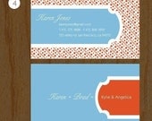300 BUSINESS CARDS - Personalized CALLING CARDS - 4 designs to choose from - pattern series