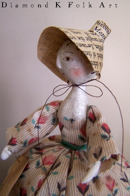 c1850 OoAk Pin Cushion Doll,  Becca