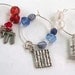 Jewish Wine Charms - Set of 10 - for Jacqueline