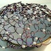 Beaded Wire Kippah for Jewish Women Purple White Pearl Ready to Ship