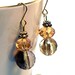 Amber Quartz Earrings