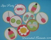 Spa Party Tags