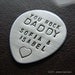 Custom Guitar Pick - Personalized Hand Stamped Sterling Silver Pick - Perfect Gift for Father's Day