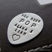 Custom Guitar Pick - Personalized Hand Stamped Sterling Silver Pick - Perfect Gift for Father's Day