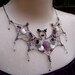 SALE-Feeling a little batty -  Sterling silver Gothic bat necklace -  FREE SHIPPING
