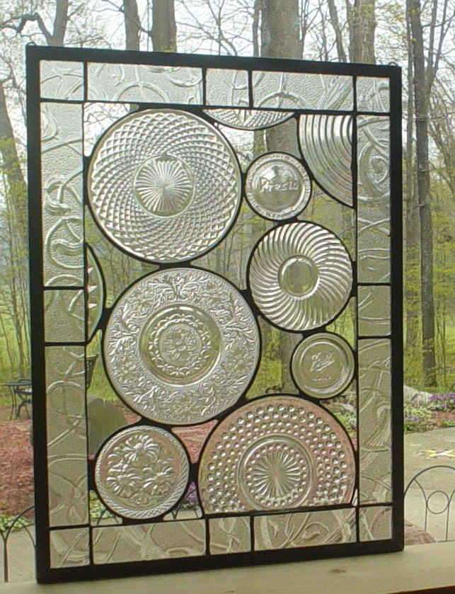 Vintage Crystal Plate panel