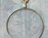 SILVER MONOCLE Eye Spy Glass Antique 1800's Victorian German Optical Lens Diy Altered Art Pendant Cosplay Costume Prop Steampunk