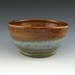 Beautiful Handmade Cereal or Sides Bowl - 24 oz - Glazed in Honey Brown, Sage and Frosted Icing - Ready to Ship