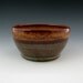 Beautiful Soup Bowl - 20 Ounce MED Glazed in Honey Brown and Rich Brown - Ready To Ship