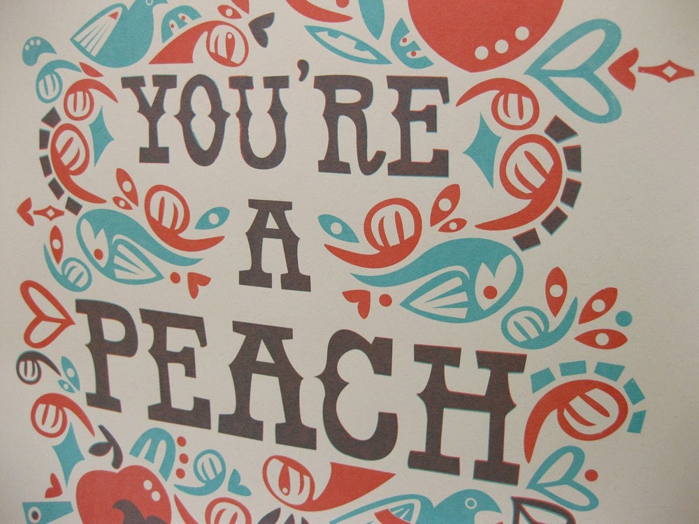 You're a Peach print