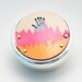 Metal Pillbox / Tin / Container with Anodized Aluminum Design - Huh - Hand in Fire