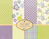 Libby Digital Paper pack for invites, card making, digital scrapbooking