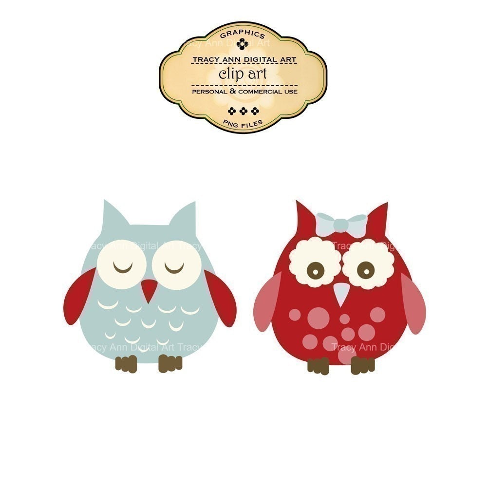 owl clip art red - photo #28