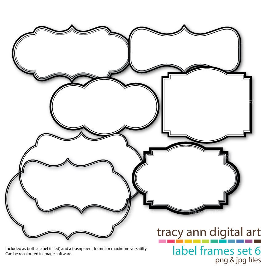 free label shapes clipart - photo #24