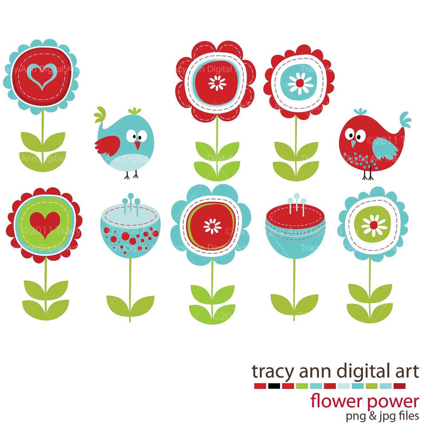 clipart flowers and birds - photo #5