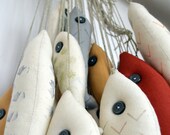 cloth doll, fish on a string, 2012 version