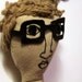 art doll, cloth soft embroidered sculpture, August