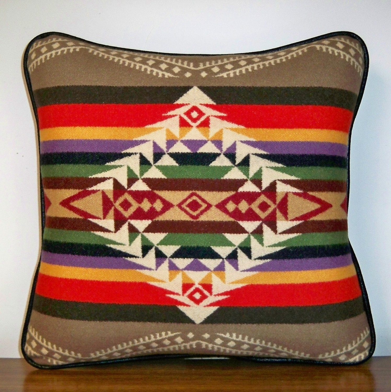 Pendleton Wool Pillow Southwest Rim Rock Khaki