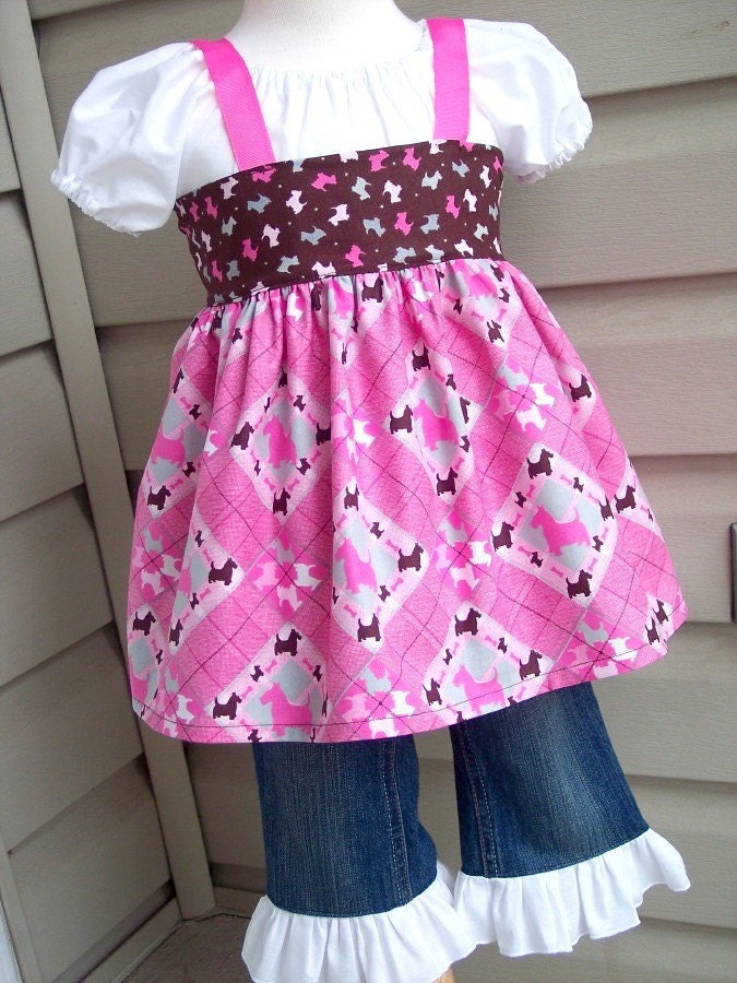Whimsy Couture Sewing Pattern Tutorial E Book Over Top/Dress with open back sizes 6 months through 7 girls