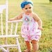 Whimsy Couture Sewing Pattern Tutorial PDF ebook Shirred Bubble Romper preemie through 4t