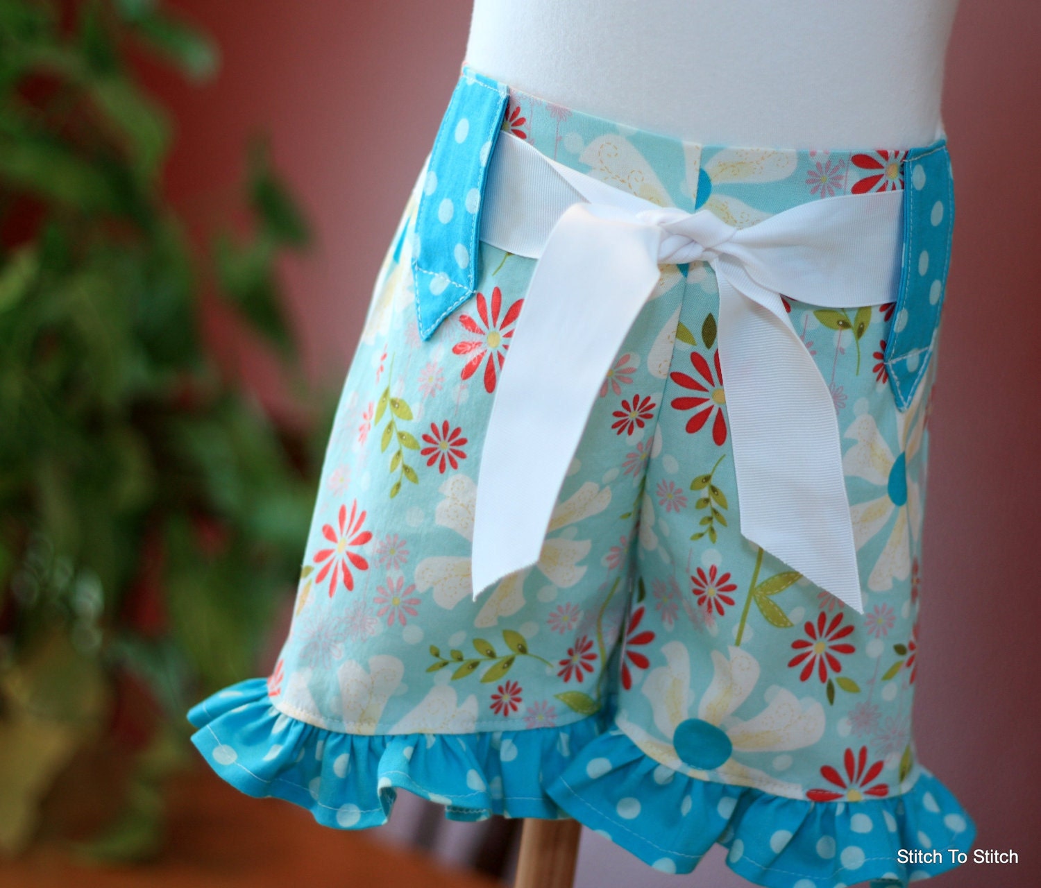 On Sale 2.50 Off Whimsy Couture -- Girls Ruffle Shorts -- Sewing Pattern Tutorial with option for flat front many sizes PDF Instant
