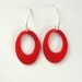 Recycled Plastic Bottle Hoops w Handmade Sterling Silver Filled Ear Wire U Pick Your Color