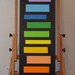Painting BLACK RAINBOW Retro Mod Op Art
